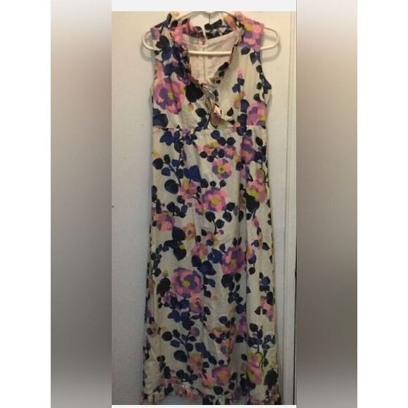 Dresses & Skirts - Vintage floral sun prairie dress maxi ruffles S/M